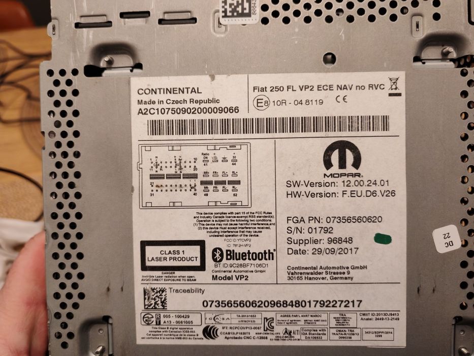 Cd player Fiat Ducato