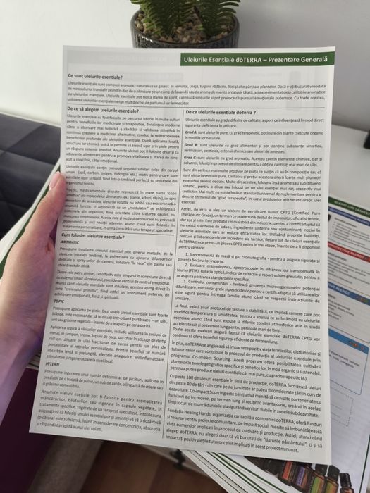 Pliante plastifiate doterra