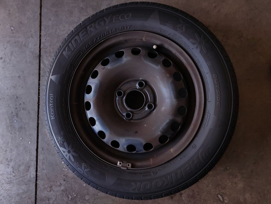 165 70 R14 vara Roti Jante 4x100 Vw Skoda Seat Anvelope Cauciucuri Hankook 6mm