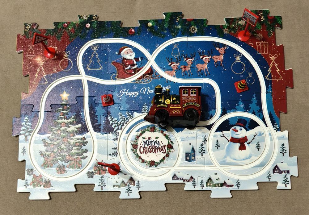 Новогодний паровозик Пазл!