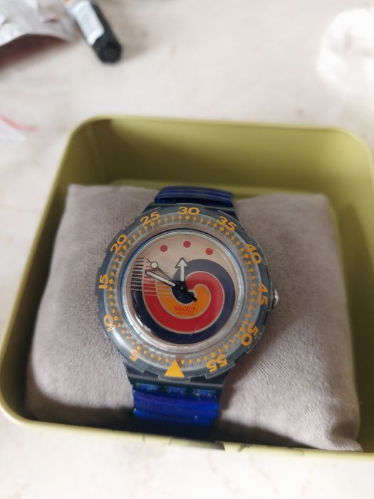Ceas quartz Swatch Swiss,strap made în usa,curea elastica,baterie noua
