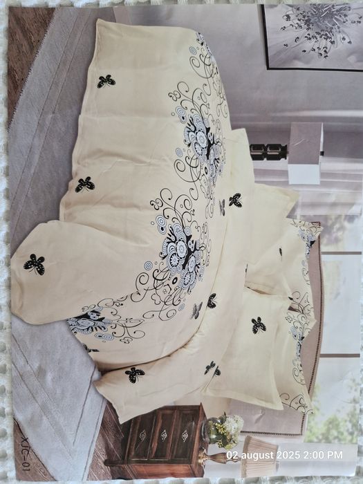 Lenjerie pat 220 x 240 doua persoane, 6 piese