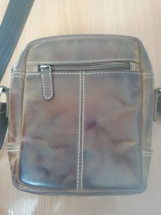 Кожаная барсетка