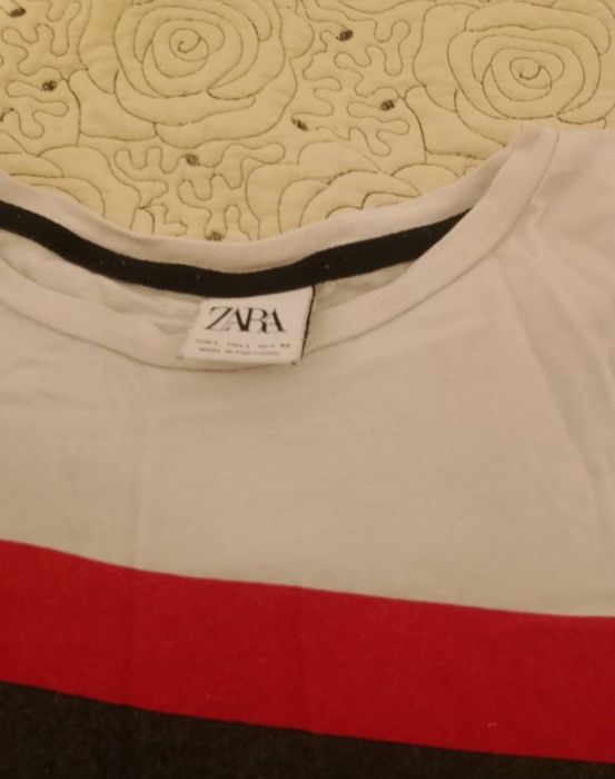 Tricou bărbătesc Zara Original (cu text „Savage Side”) – Nou, Mărimea L