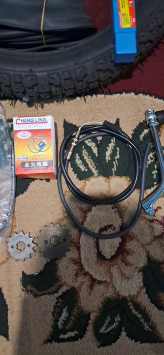 Новые запчасты от мопеда альфа