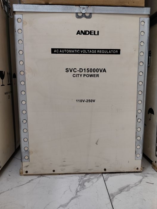 Stabilizator Andeli SVC 15-kva стабилизатор toʻk koʻpaytirgich