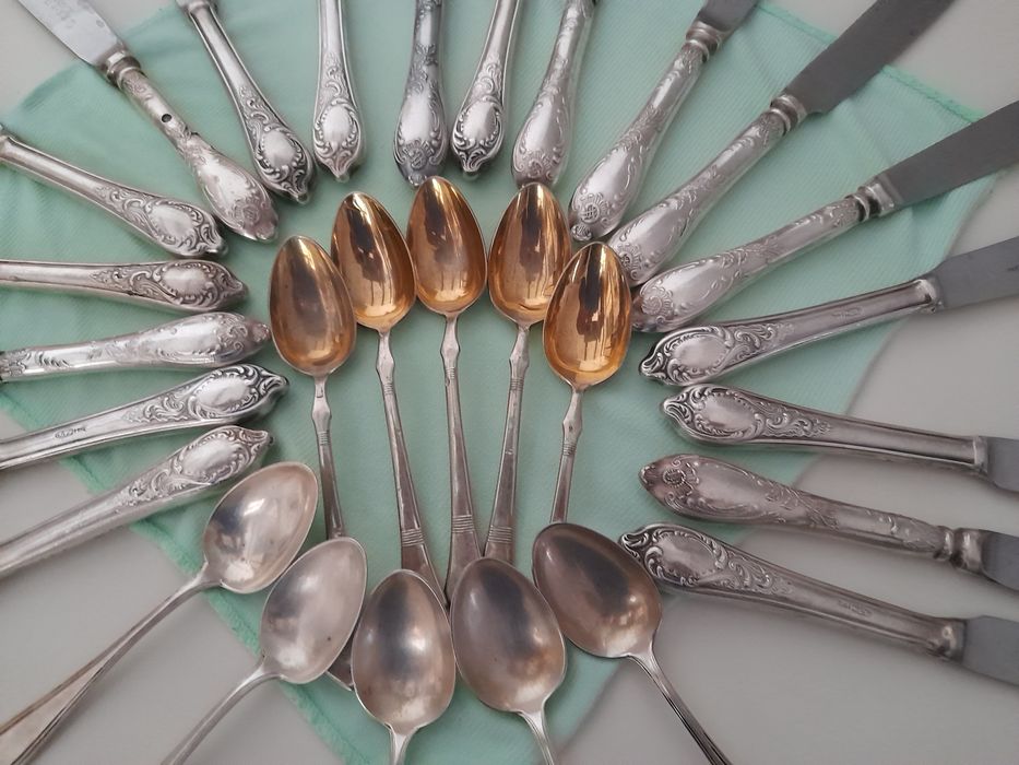 Cutite din argint-vintage-Rusia