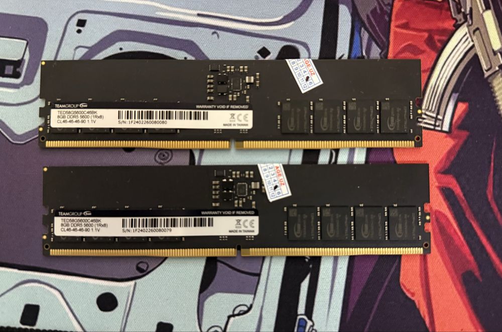 Оперативная память DDR5 2x8 16GB 5600MhZ