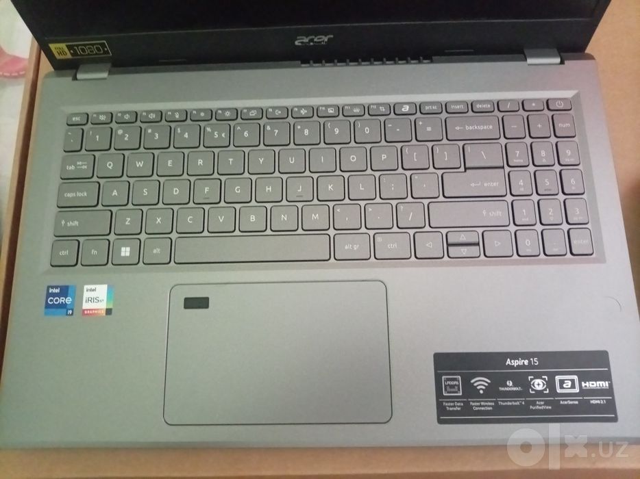 Acer 15 core i9 1080full HD