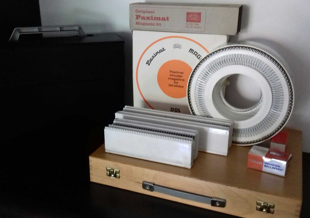 Paximat International 1850 Braun Nuernberg Diaprojektor