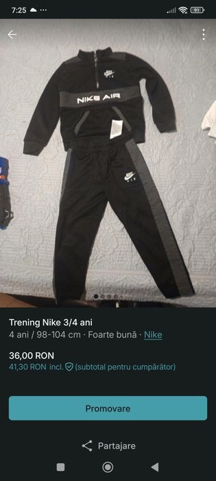 Trening Nike 3/4 ani unisex