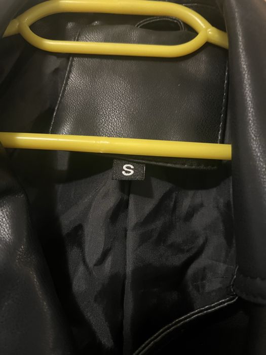 Черно кожено яке, размер S