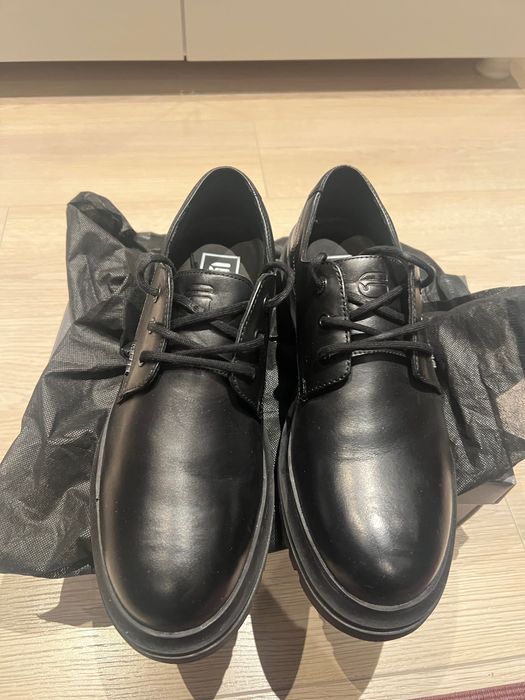 Мъжки обувки G-Star Raw, черни, 45 номер, естествена кожа.