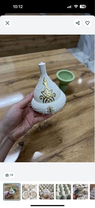 Тойбастар из гипса. Асық, шкатулки, саукеле ракушки.