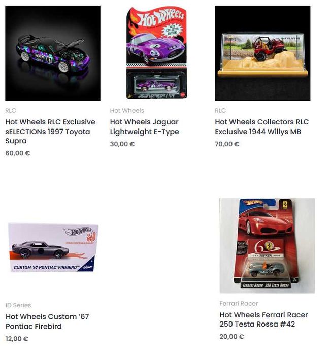 Метални колички Hot Wheels Premium, RLC и Ferrari Racer