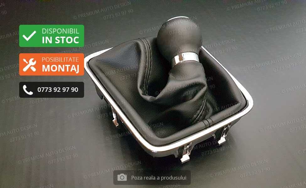 Schimbator viteze PIELE NATURALA - VW Tiguan / Golf Plus