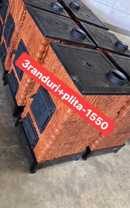 Sobe teracota premontate cu plita si cuptor / cahle tercacota / samota