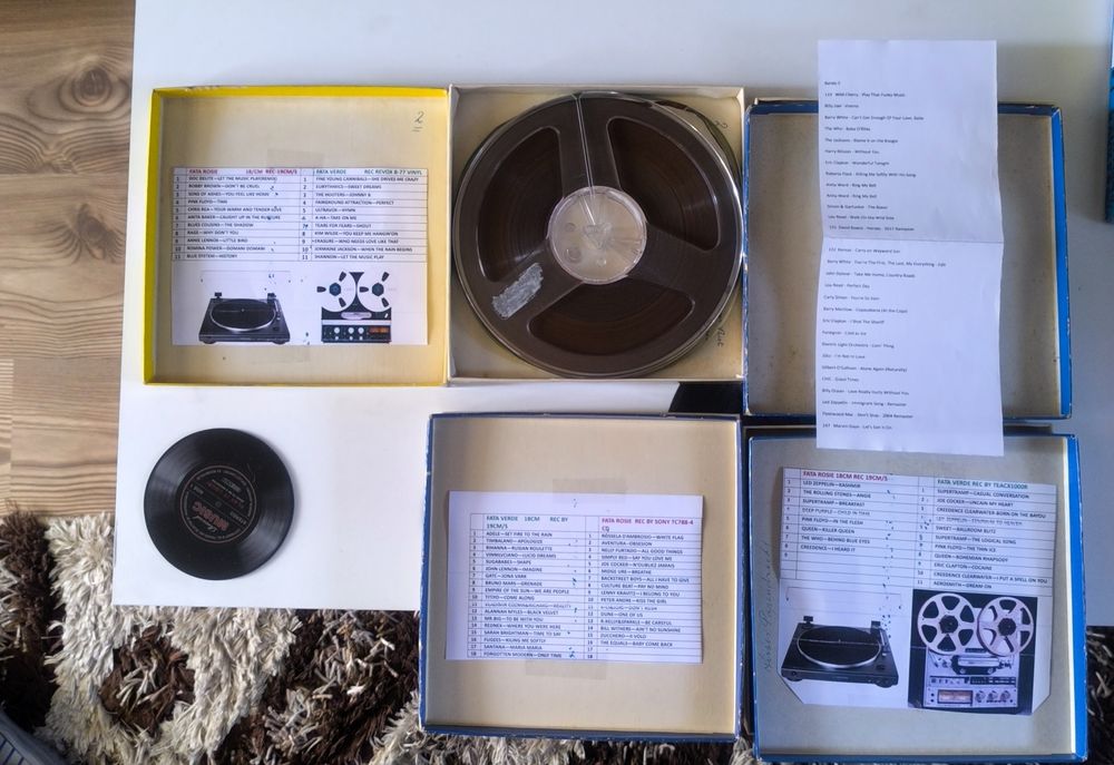 Benzi magnetofon de 18 înregistrate lot