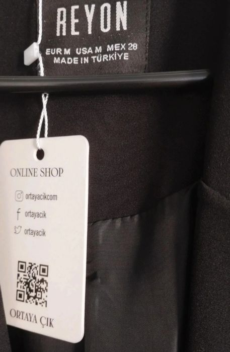 Jacheta blazer negru alb
