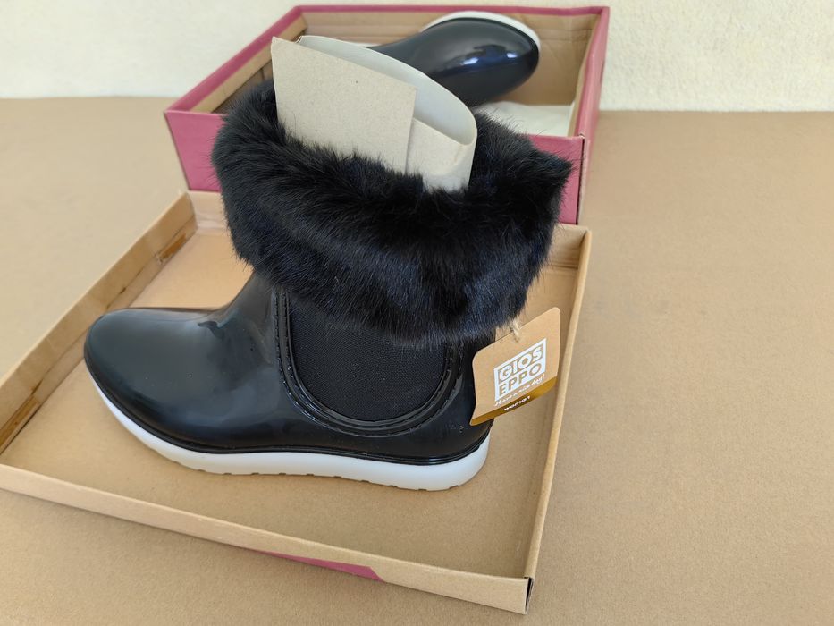 Cizme de ploaie din cauciuc imblanite