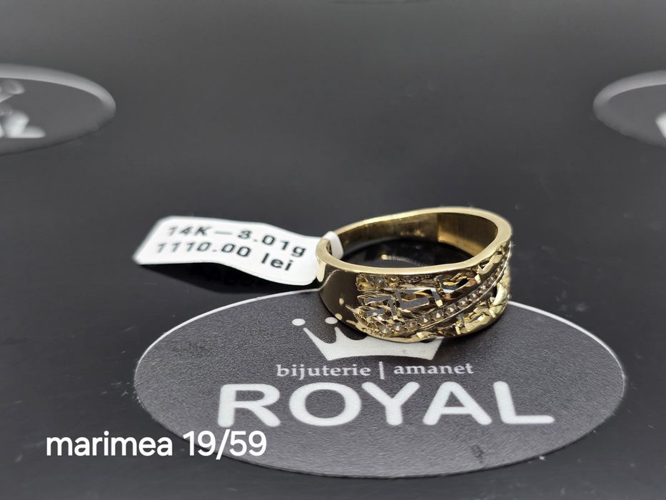 Bijuteria Royal: Inel aur 14k/3.01 gr