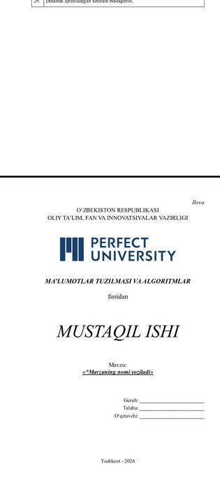 Mustaqil ish,Amaliy ish prezintatsiya yasab beraman