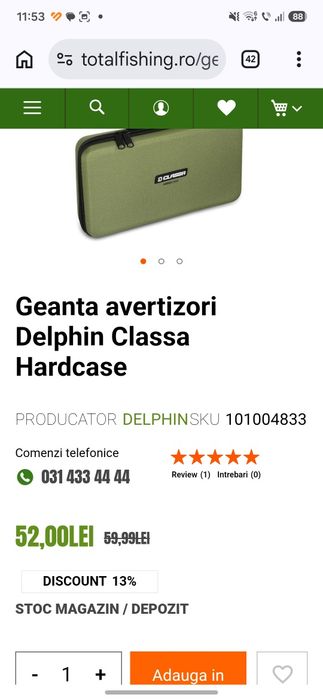 Senzori pescuit Delphin Ixton + husa