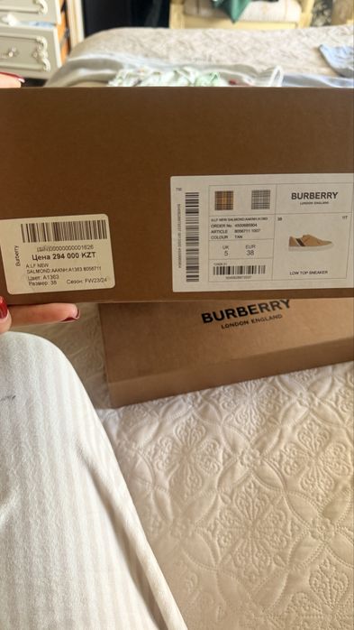 Кеды Burberry 38
