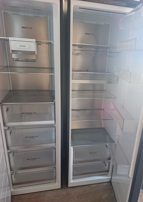 Продается дёшево 2 в 1 холодильник, морозильник в комплекте