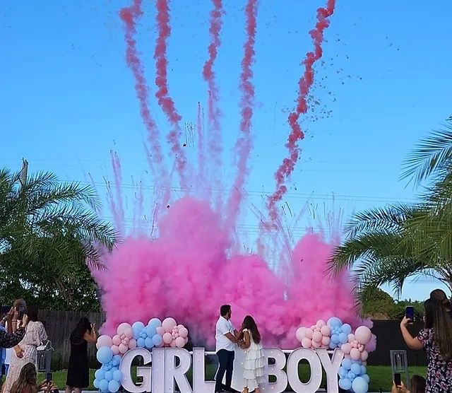 Focuri de artificii, gender reveal