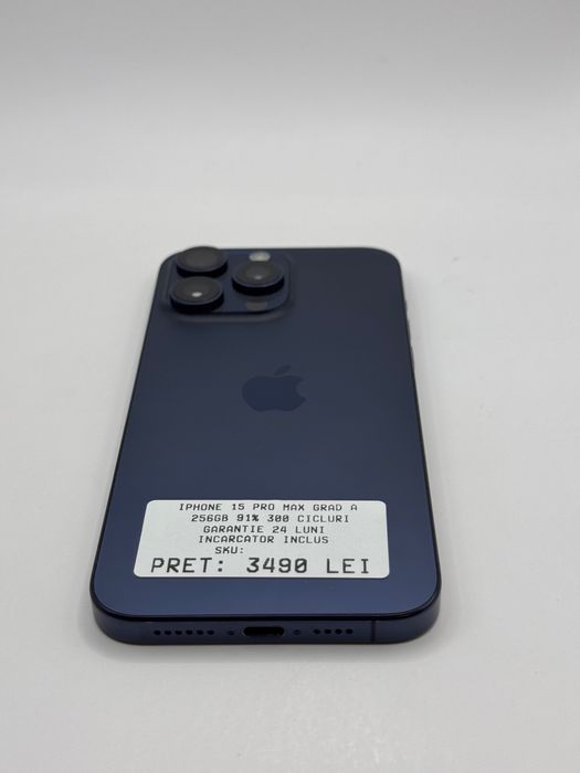 Iphone 15 Pro Max 256GB 91% Garantie Rate - zonemag.ro