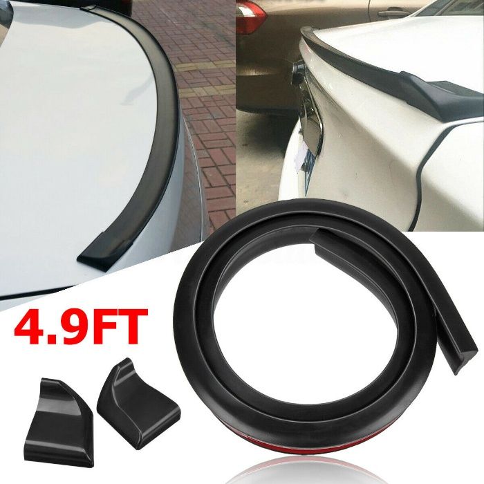 Лип Спойлер SAMURAI за заден капак, ЧЕРЕН, КАРБОН