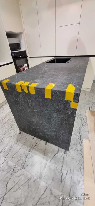 Запил кафеля керамогранита под 45 градусов длинной до 3,2 м на ЧПУ