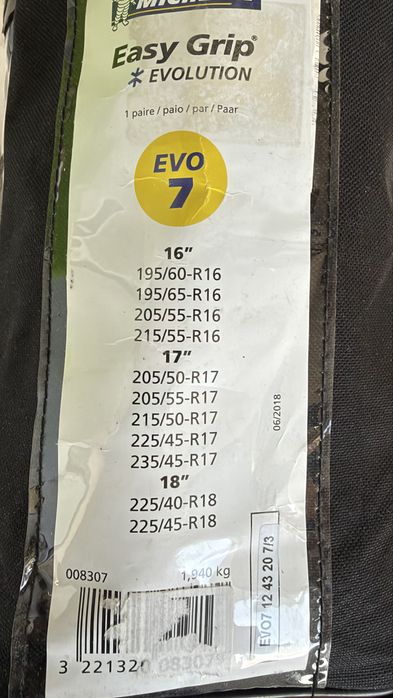 Вериги за сняг Michelin Easy Grip Evo 7