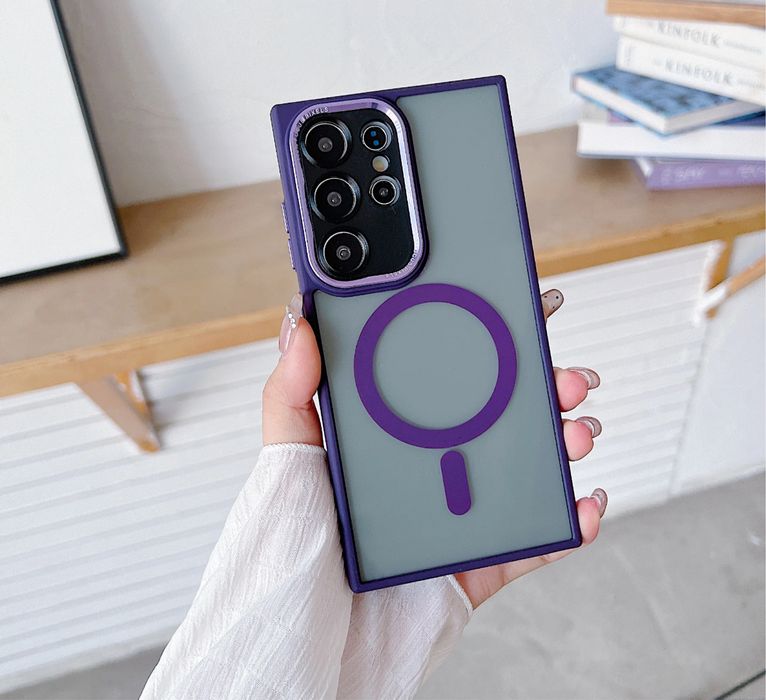 Samsung S23/S24/PLUS/ULTRA - Husa Magsafe Safe Case Spate Fumuriu