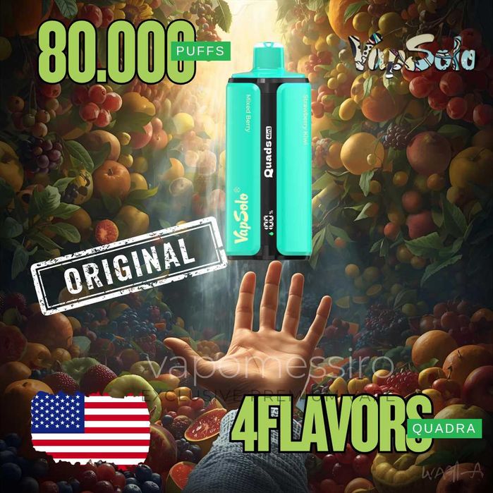 Vapsolo Mega Puffs 4 in 1 cu 80.000 puffuri Premium !