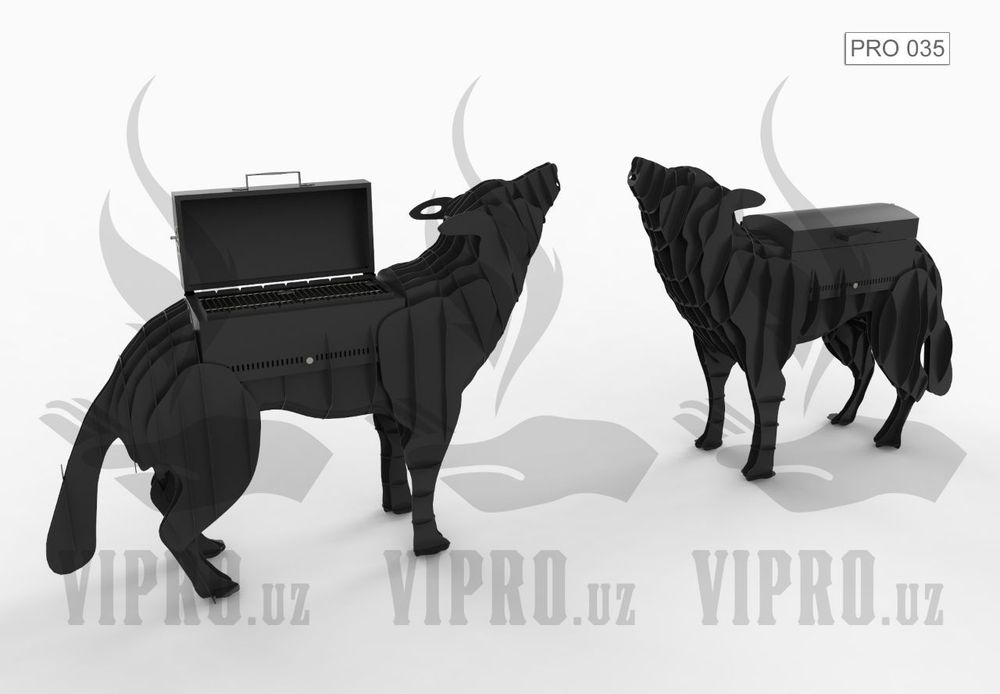 Мангал,гриль,кура,барбекю,"Волк" модель PRO-035