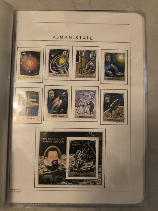 Colecție Timbre Rare Tematică Spațială - Ajman & Manama