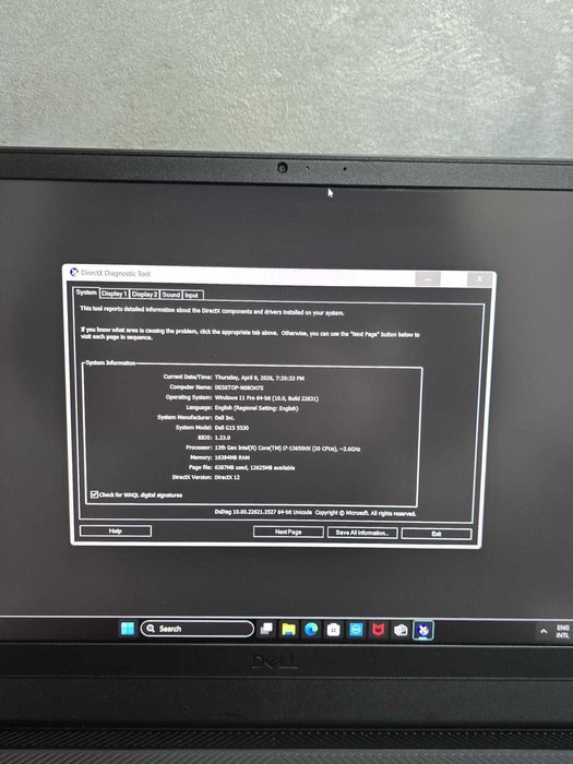 Laptop DELL G15 5530, 15.6" i7 13650HX RTX 4050  BMG Amanet 97335