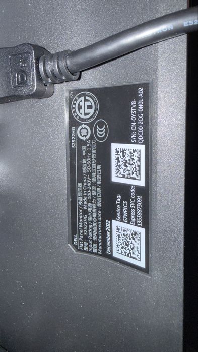 Monitor Gaming Dell S2522HG(240hz)