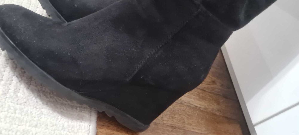 Дамски ботуши велур /платформа номер 39