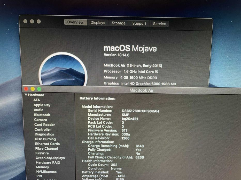 13.3' Core i5 Apple MacBook Air 2015 4GB RAM/128GB SSD/Бат 8 ч