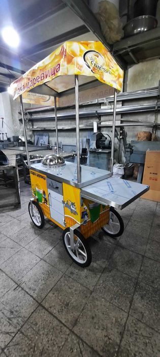 Колички за царевица на пара