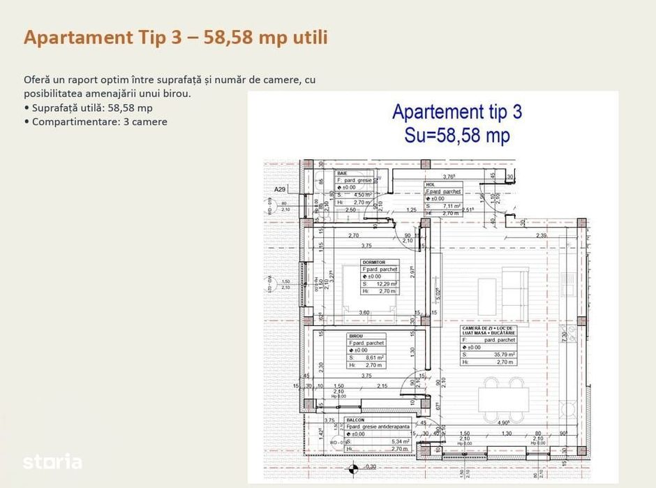 Apartamente constructie 2026, cu 2 camere, spre vanzare in Sancraiul d