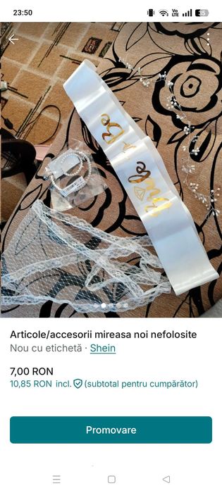 Accesorii mireasa noi nefolosite