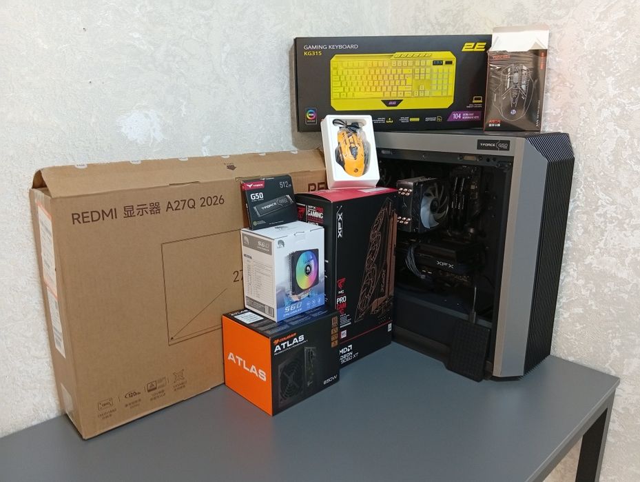 Мощный Игровой ПК — Ryzen 5 5600X / RX 9060 XT 16GB / 32GB RAM