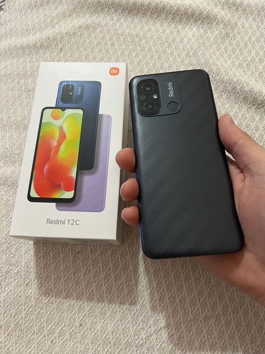 Redmi 12C 128гб озу8гб почти новый бяры оригнал тап таза телефон