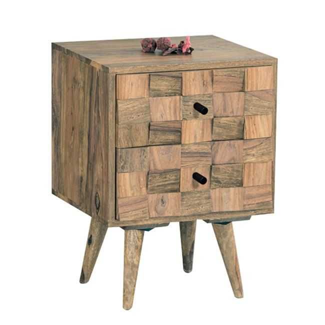 Нощно шкафче TEKA, акациев масив 40x35x55см