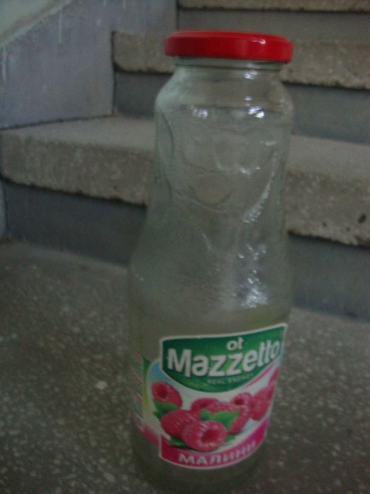 Стъклени бутилки за консервиране на нектари, сиропи