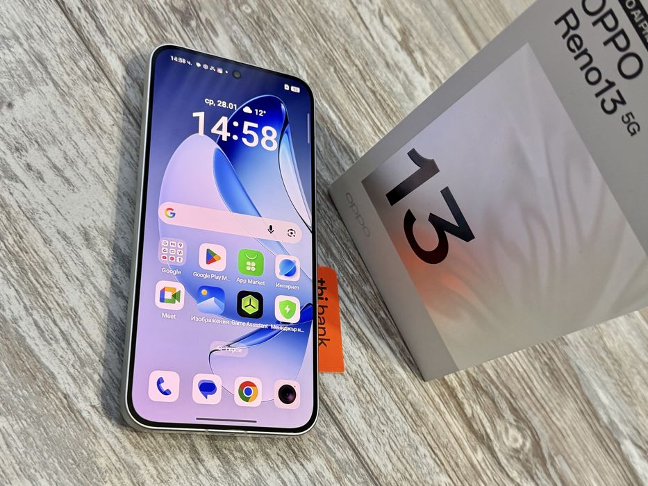 Oppo Reno 13 5G  256 GB 12+12 GB Ram Dual Sim Като Нов Гаранционен